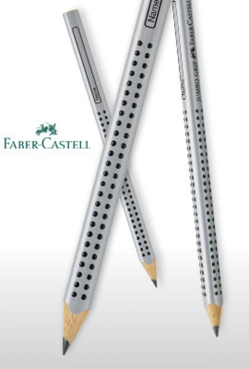 FABER-CASTELL Bleistift Grip2001 HB silber