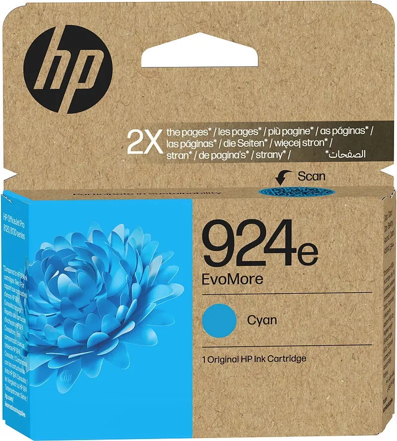 HP 924e Cartouche d'encre cyan