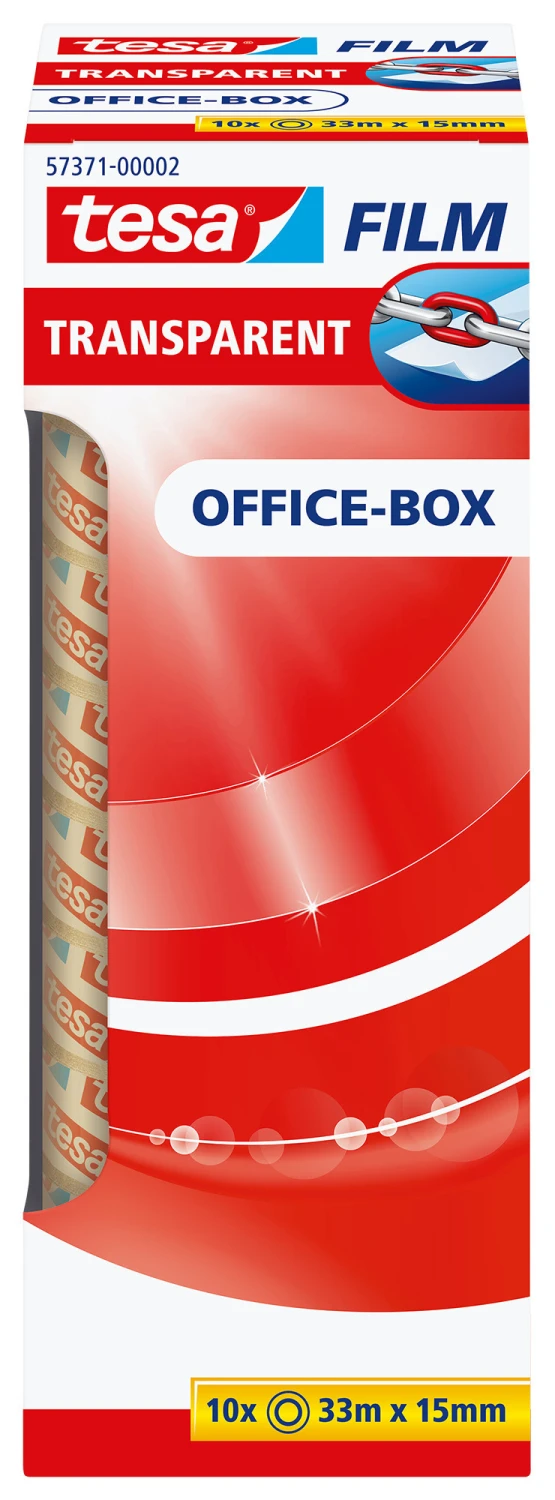 TESA Bande adhésive transparent Office-Box 33 m x 15mm