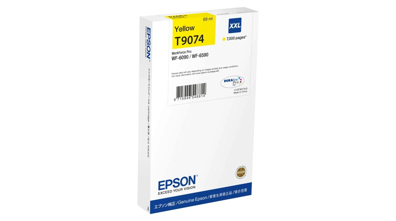 EPSON T9074 XXL Tintenpatrone gelb