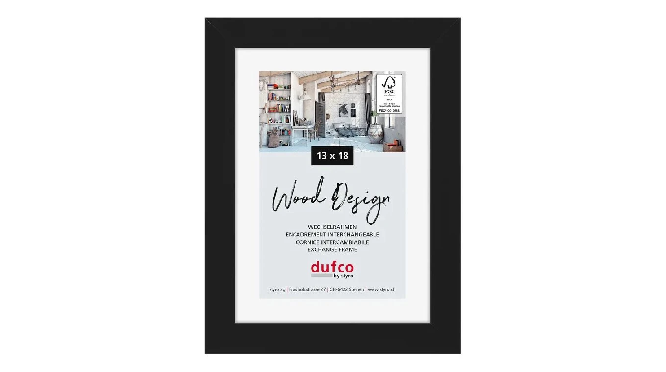 DUFCO "Toronto" Cadre photo en bois massif 13 x 18 cm