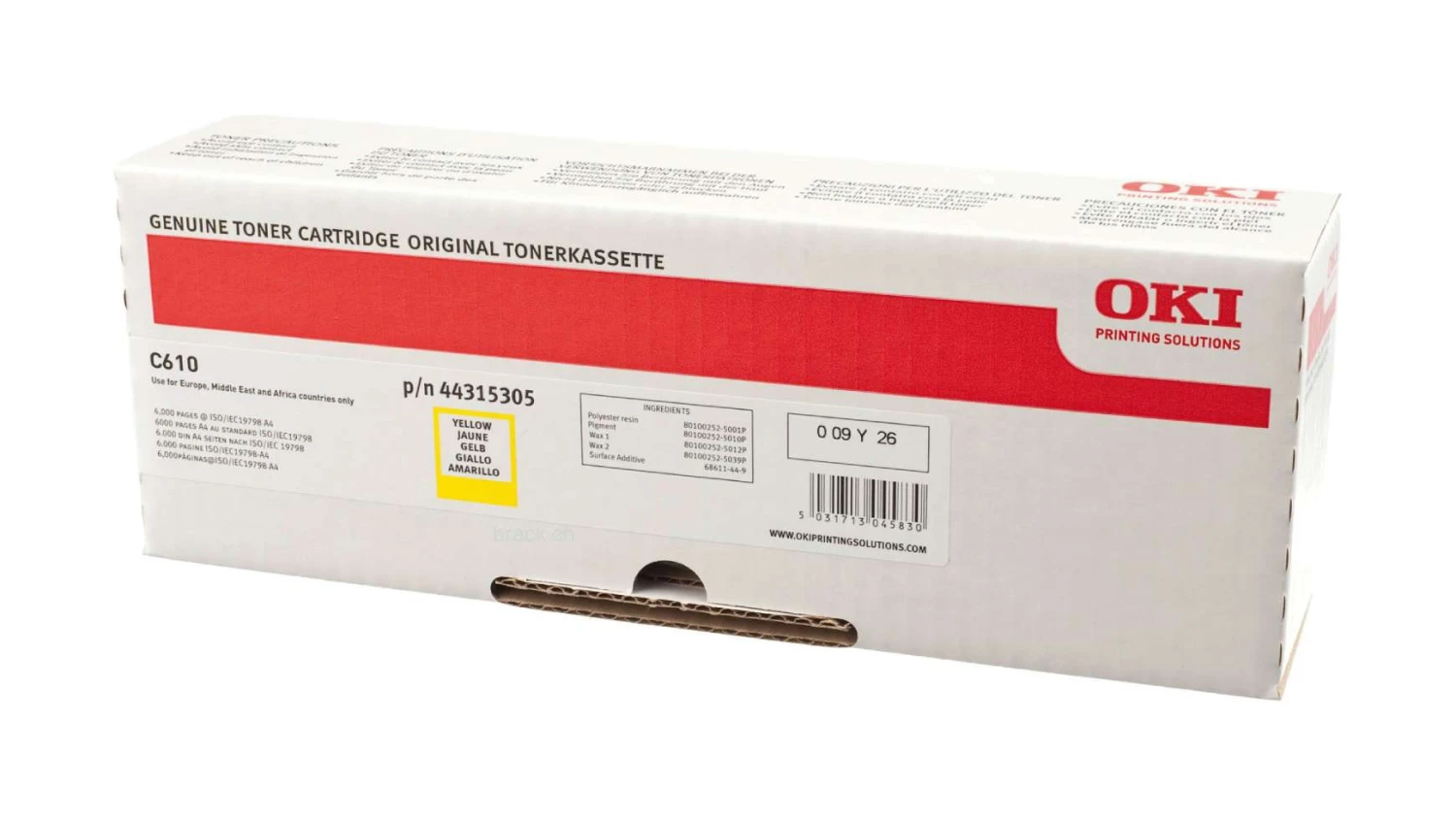 OKI 44315305 Toner gelb