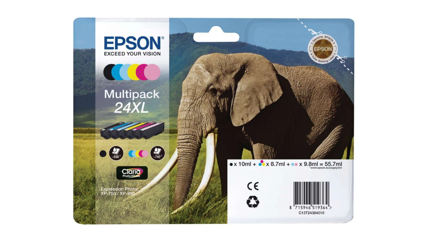 EPSON 24XL 6-color Multipack Cartouches d'encre
