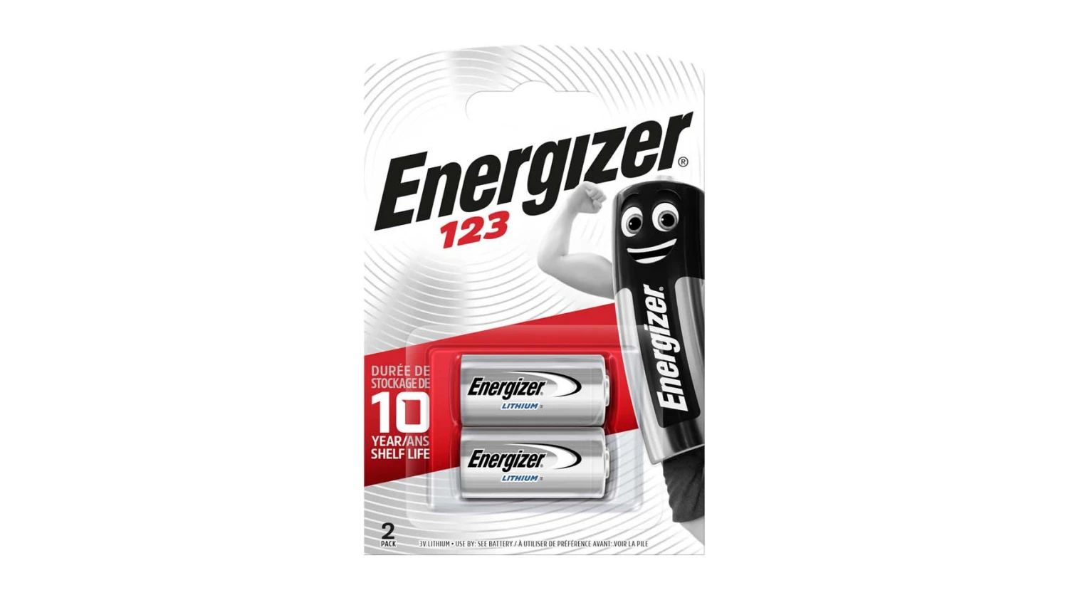 ENERGIZER Piles CR123 3.0V