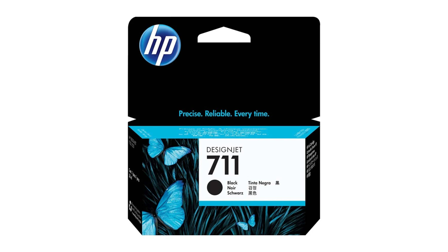 Hewlett Packard Cartouche d'encre noir (CZ133A, 711)