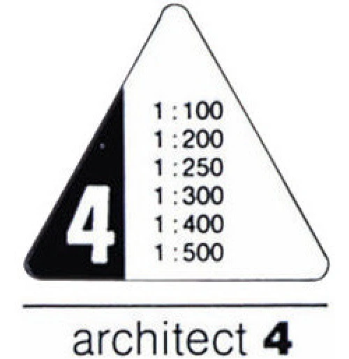 RUMOLD Règle triangulaire 150 - 30 cm - Architect 4