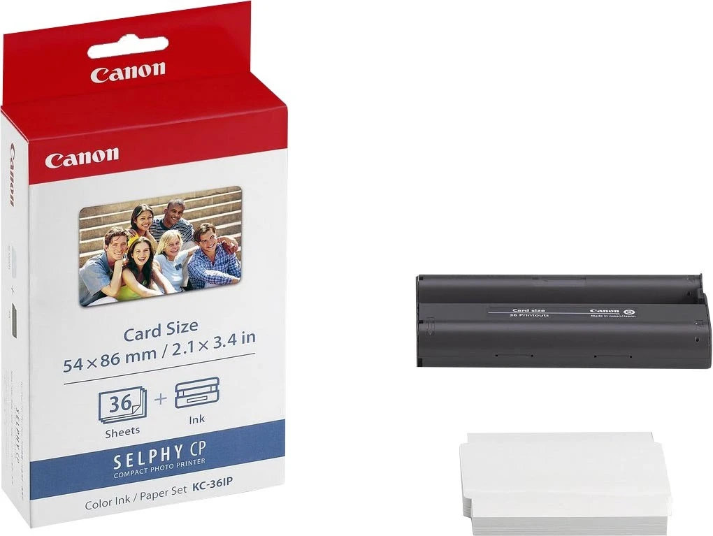CANON KC-36IP encre couleur + papier 54 x 86 mm, 36 feuilles