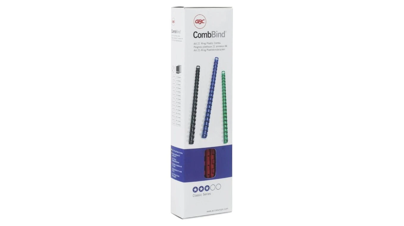 GBC Baguettes reliure plastique rond A4, Ø 8 mm, 100 pcs.