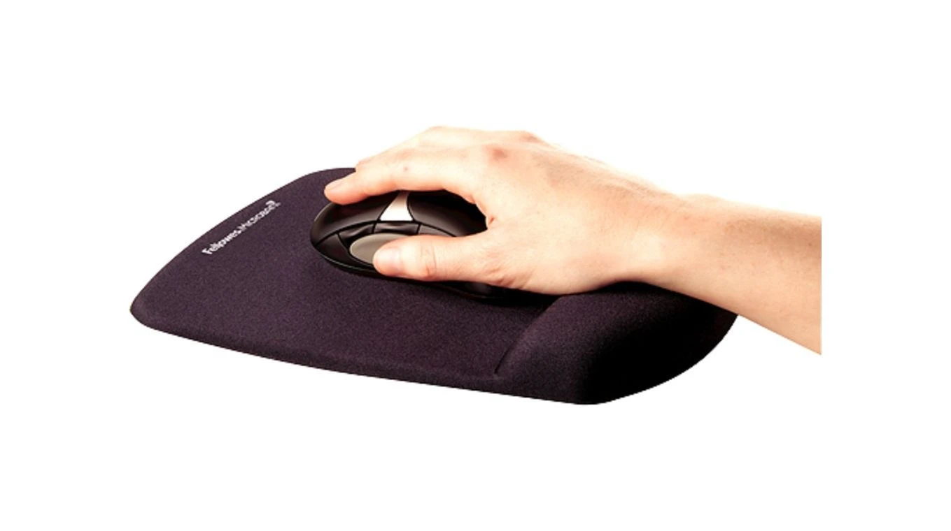 FELLOWES Mausmatte Plushtouch mit Handgelenkauflage