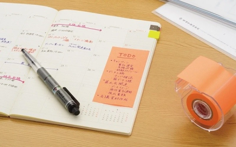 YAMATO Rouleau de notes adhésives Memoc Roll Tape