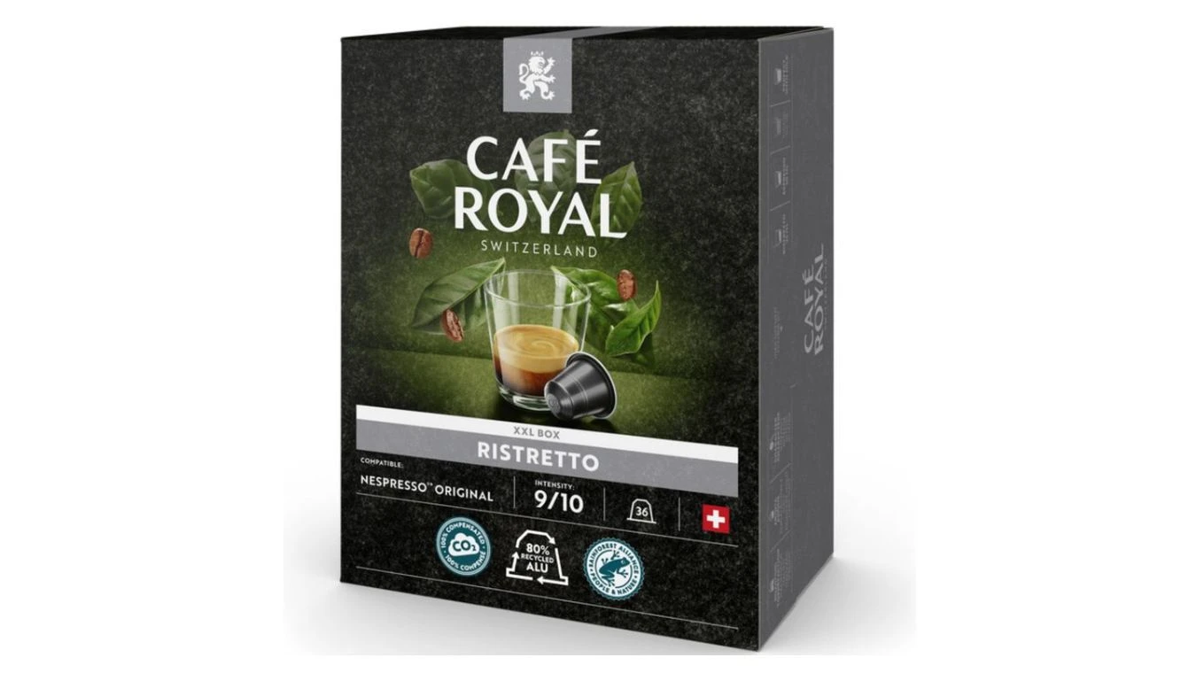 CAFÉ ROYAL Kaffeekapseln Ristretto 36 Stück