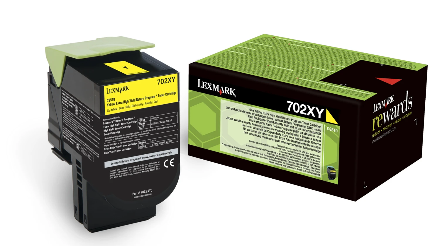 Lexmark Toner Return jaune haute-capacité (70C2XY0)
