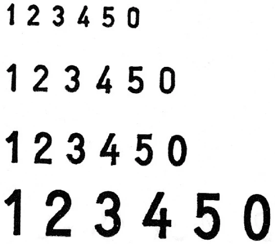 TRODAT Ziffernstempel - 6-stellig - 4 mm