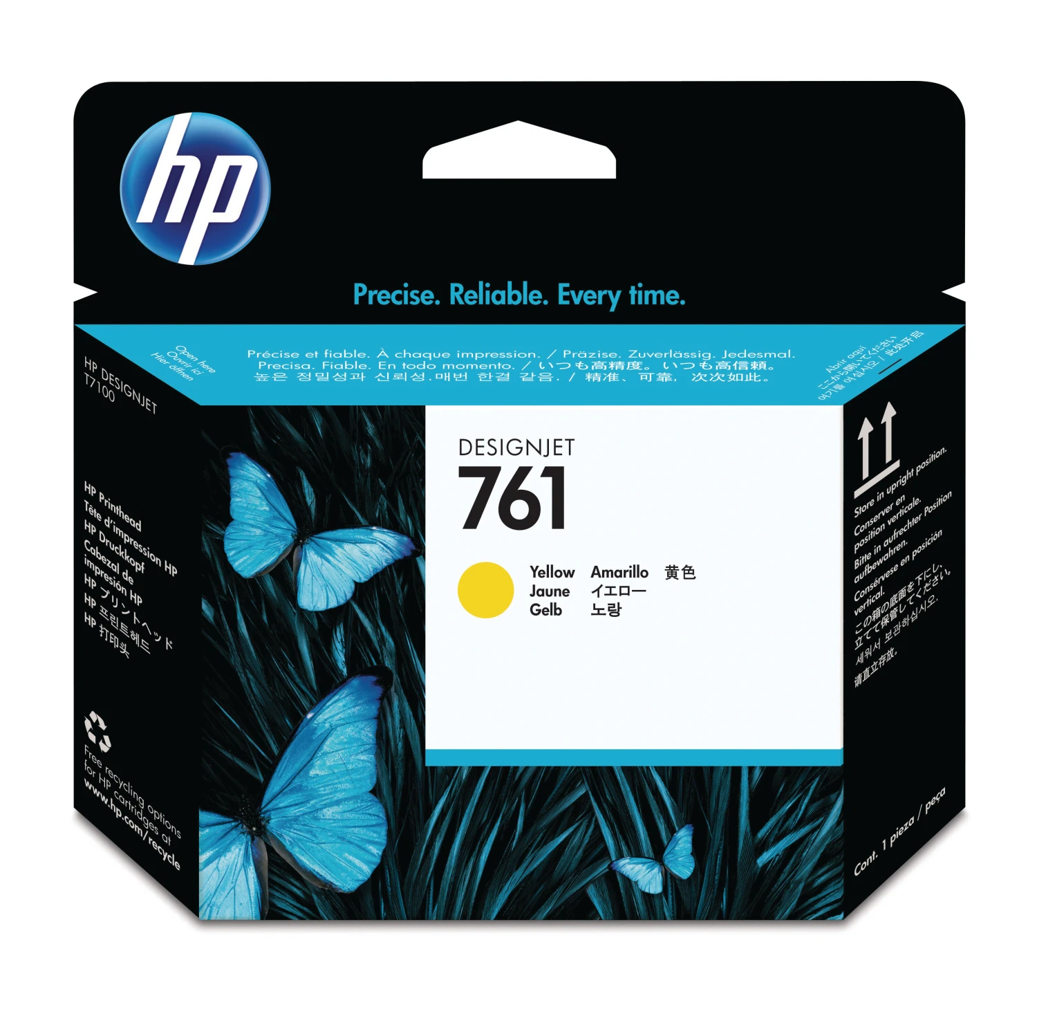 Hewlett Packard Tête d'impression jaune (CH645A, 761)