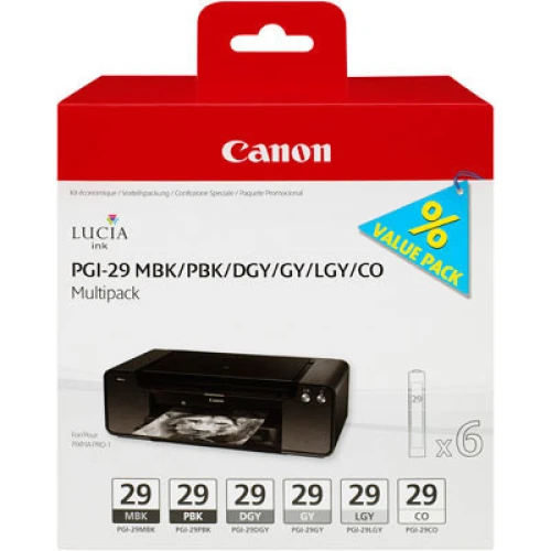 CANON 4868B018 Multipack MBK/PBK/DGY/GY/LGY/CO