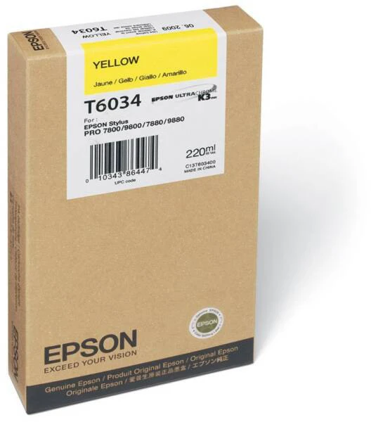 EPSON T603400 Tintenpatrone gelb