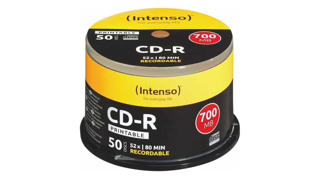 INTENSO CD-R Cake Box 80MIN/700MB - 50 pcs.