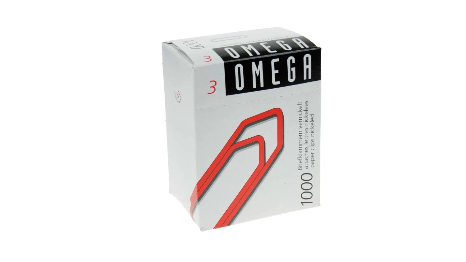 OMEGA Büroklammern Gr. 3 - 1000 Stück