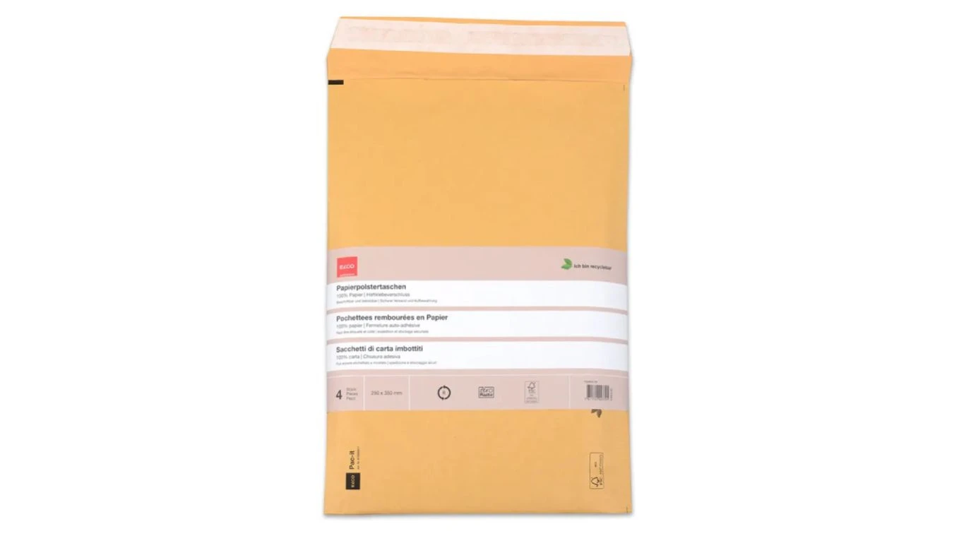 ELCO Pochette en papier 250 x 350mm, brun, 4 pcs.
