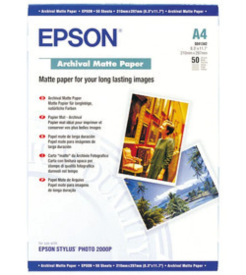 EPSON Papier Mat Archival A4, 189 g/m2 - 50 flls.