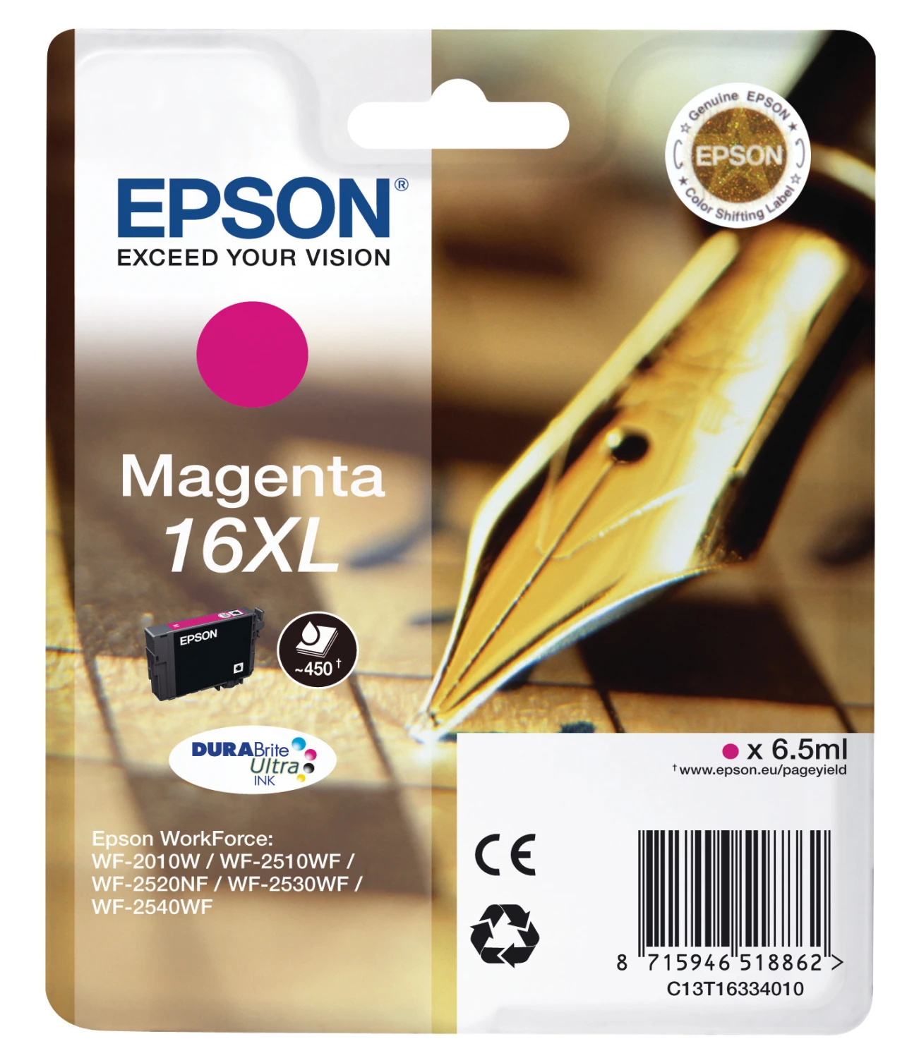 EPSON 16XL Tintenpatrone magenta