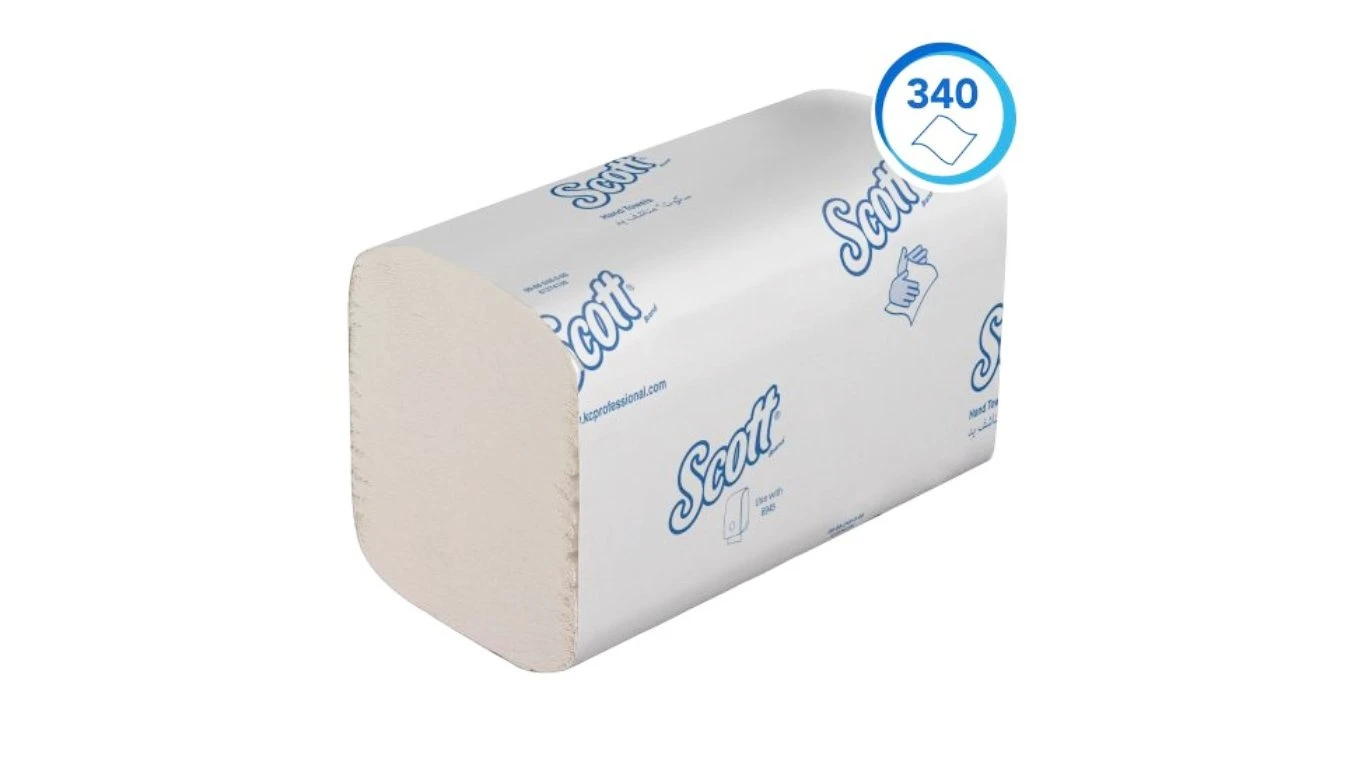 SCOTT Essuie-mains en papier Professional pliage V, 1 couche, blanc