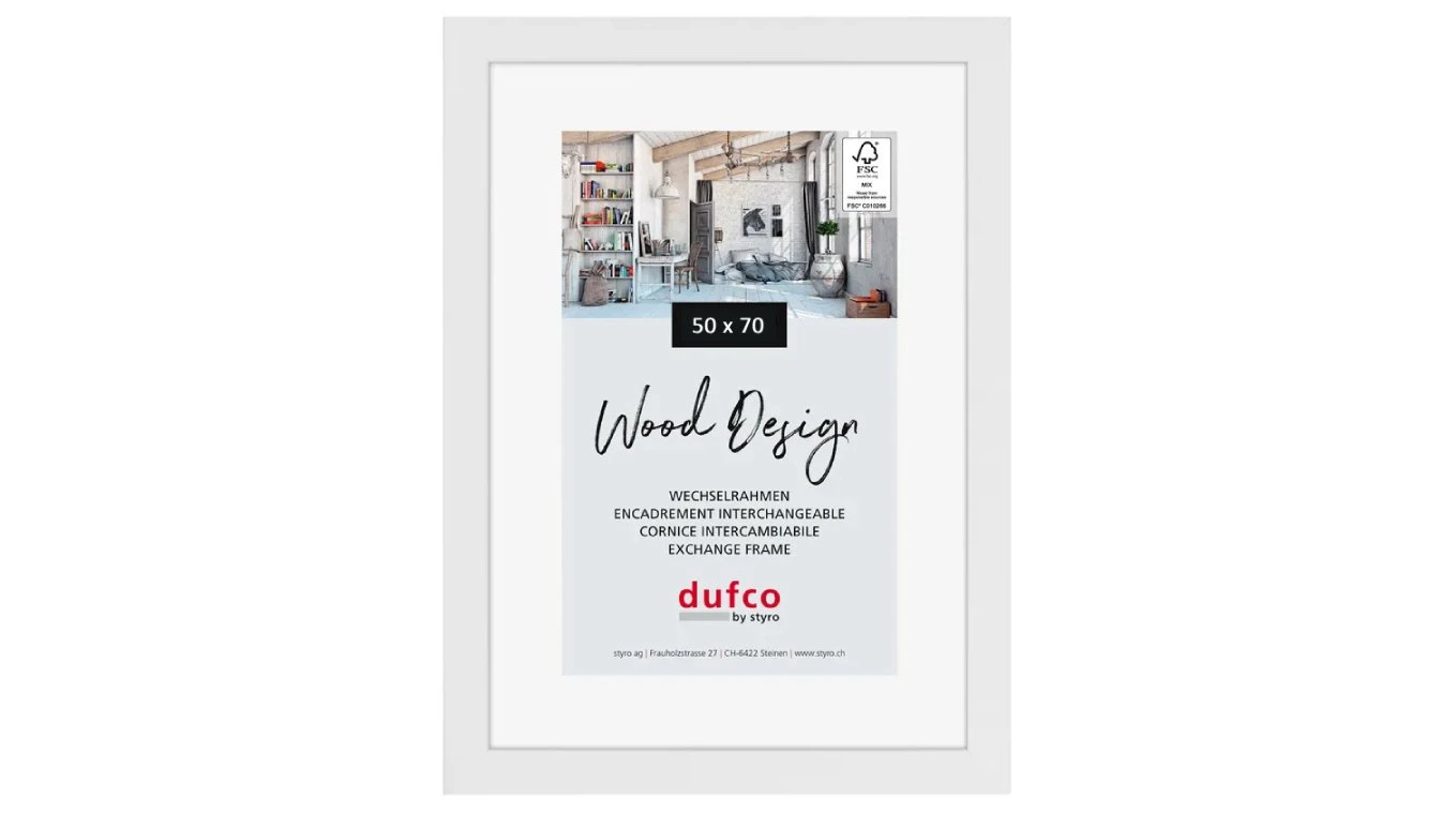 DUFCO "Toronto" Bilderrahmen Massivholz 50 x 70 cm