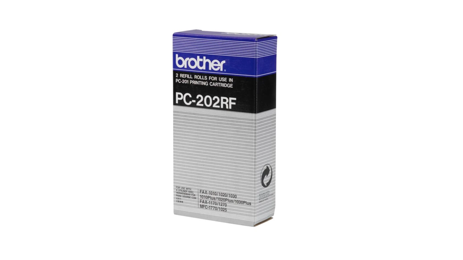Rouleau de transfert thermique Brother 2x noir pack de 2 (PC-202RF)