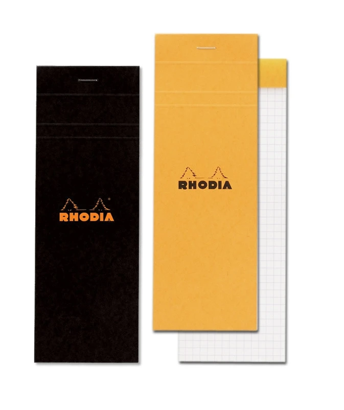 RHODIA Notizblock schwarz 74x210mm