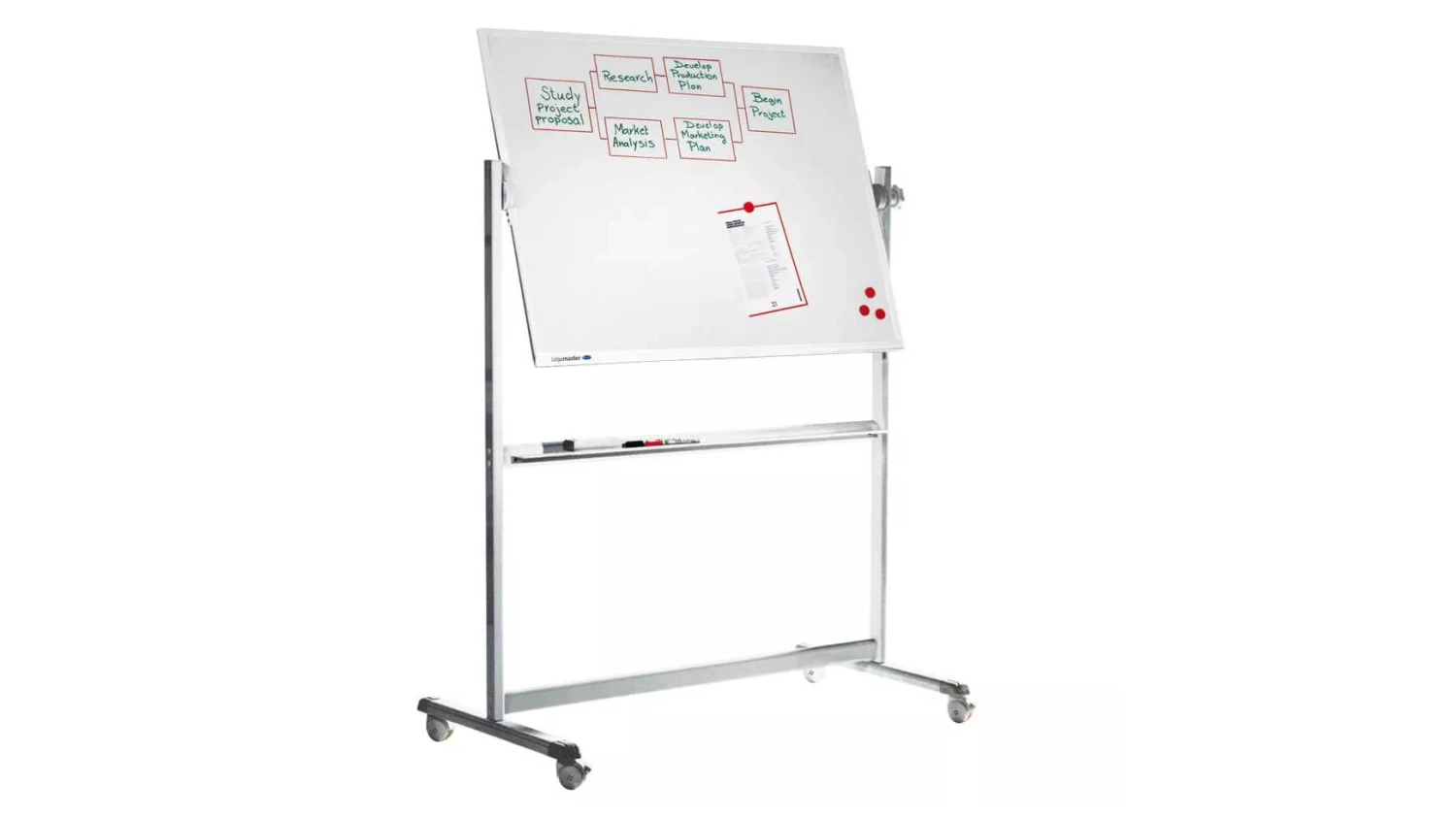 LEGAMASTER Professional tableau blanc rotatif 100 x 150cm