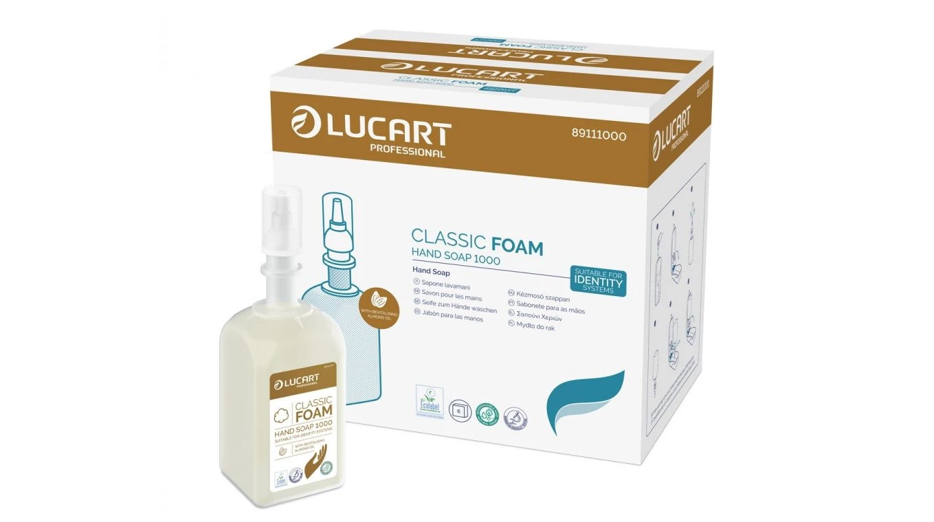 LUCART Savon mousse Classic 6 x 1 L