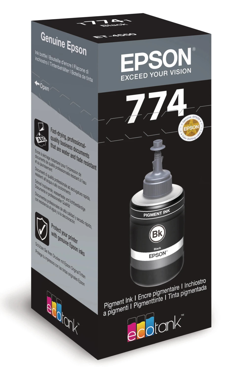 Epson réservoir d'encre noire (C13T774140, T7741)