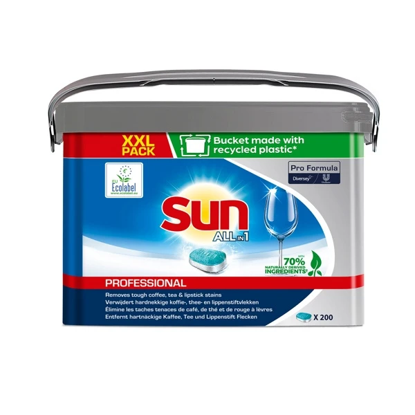 SUN Tablettes pour lave-vaisselle 200 pièces
