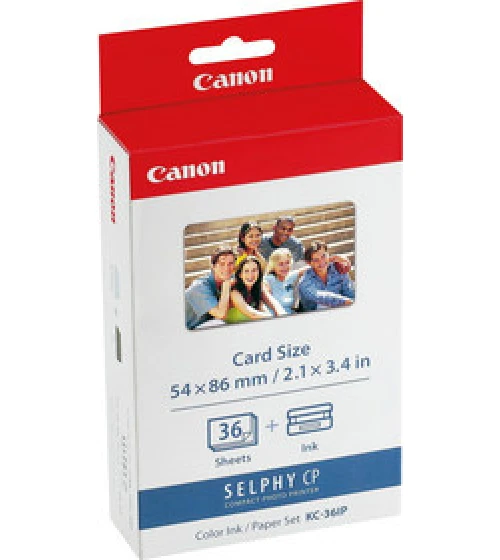 CANON KC-36IP encre couleur + papier 54 x 86 mm, 36 feuilles