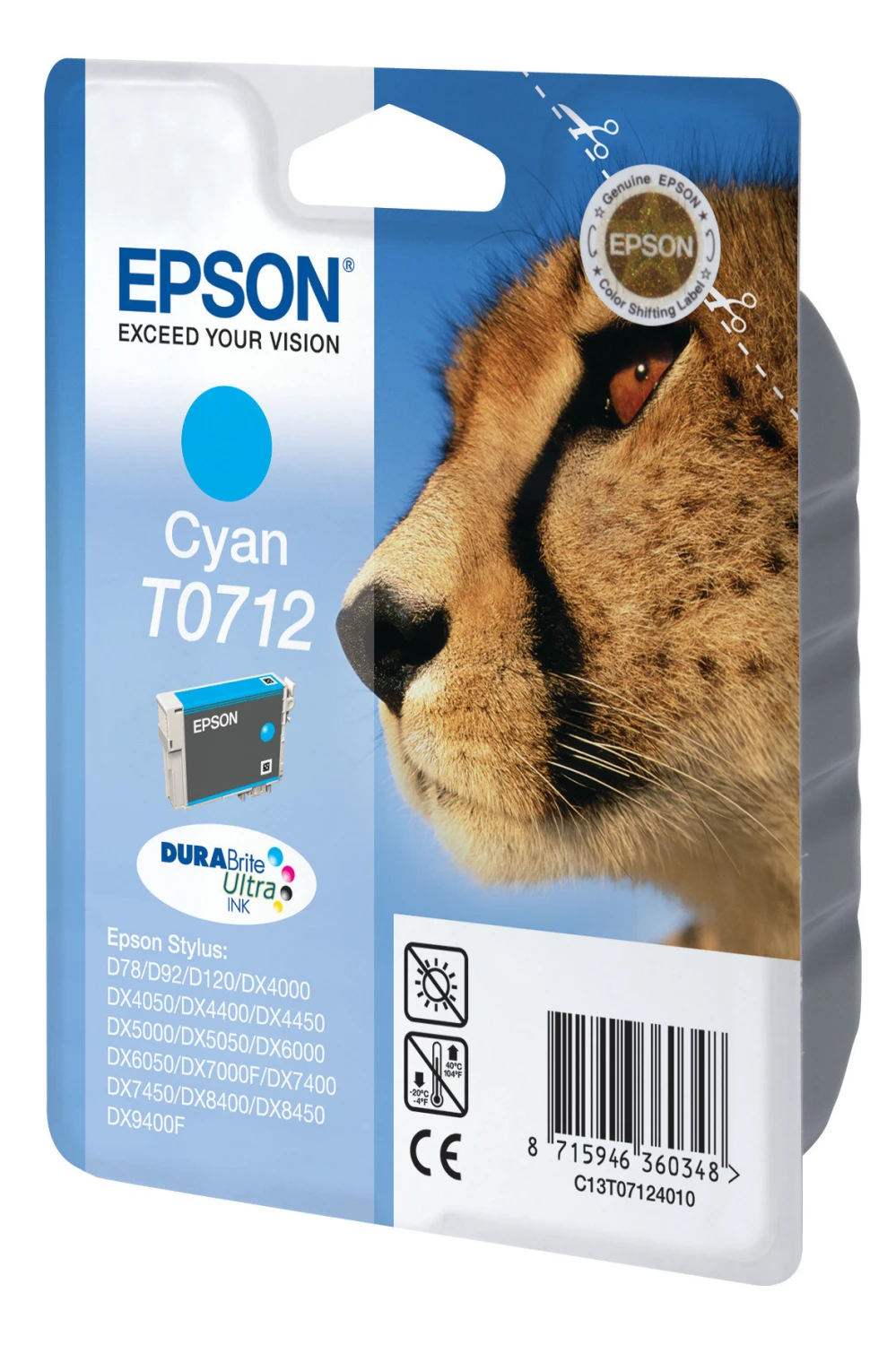 EPSON T0712 Cartouche d'encre cyan