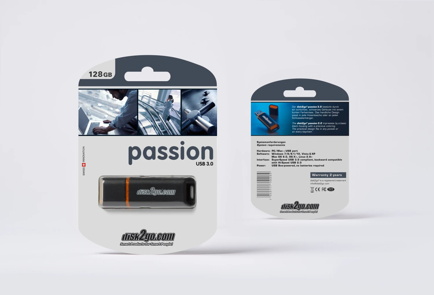 disk2go USB-Stick mit 128 GB USB 3.0
