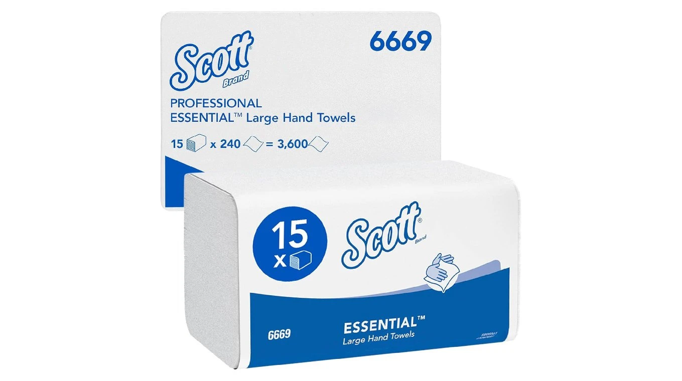 SCOTT Essuie-mains en papier Interfold pliage Z, 1 couche, blanc