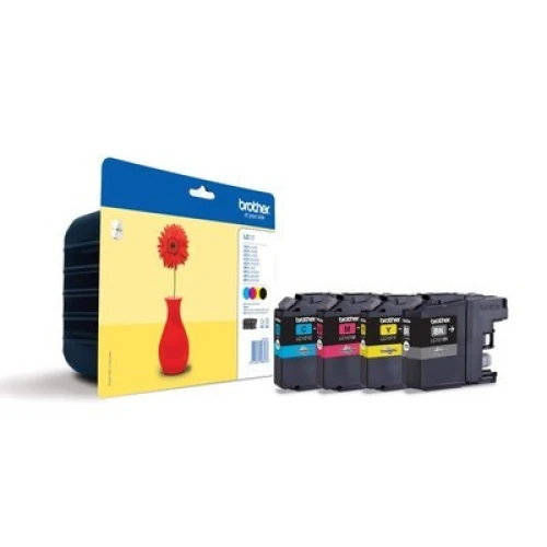 Cartouche d'encre Brother jaune cyan magenta noir (LC-121VALBPDR)
