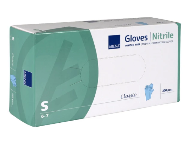 ABENA Gants en nitrile Classic taille S, 200 pièces
