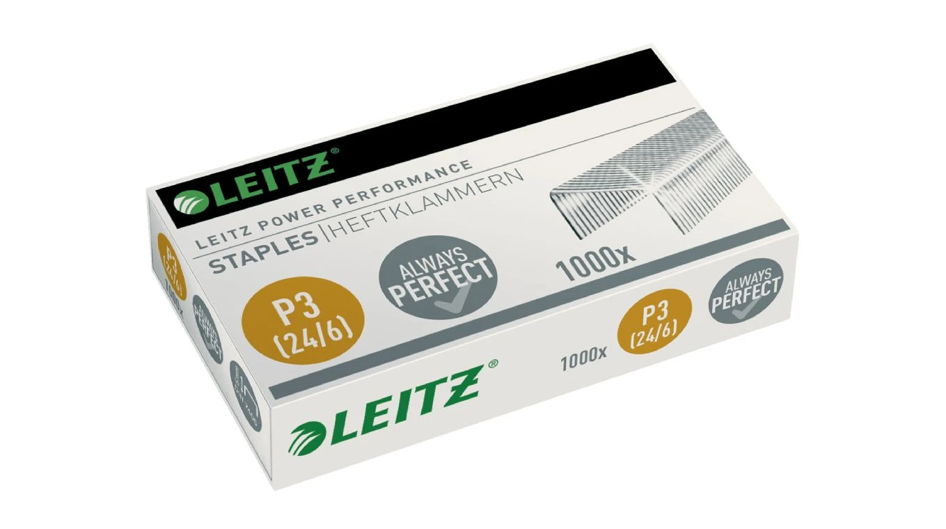 LEITZ Agrafes P3 zinguées 24/6 1000 pcs.