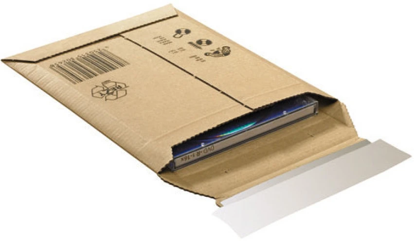 ELCO Pochettes d'expédition safe pour p.ex. CD, poids 25 g, marron, 25 pièces