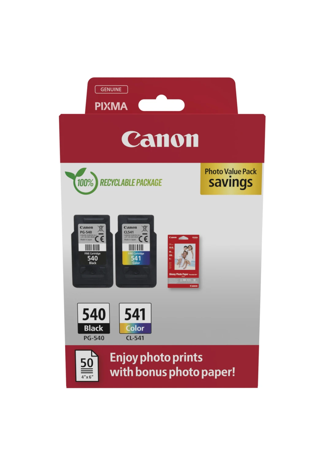 CANON PG-540/CL-541 Ink Cartridge, PVP 5225B013