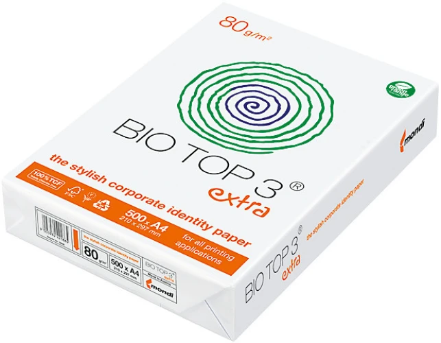 BIO TOP Papier universel Extra A4, 80 g/m², 500 feuilles