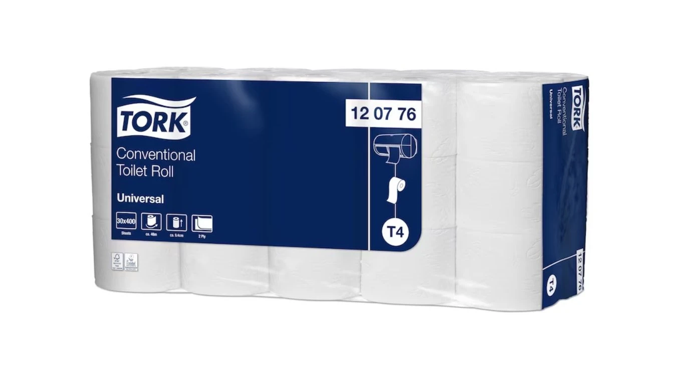 TORK Papier toilette Universel 2 couches, 30 rouleaux