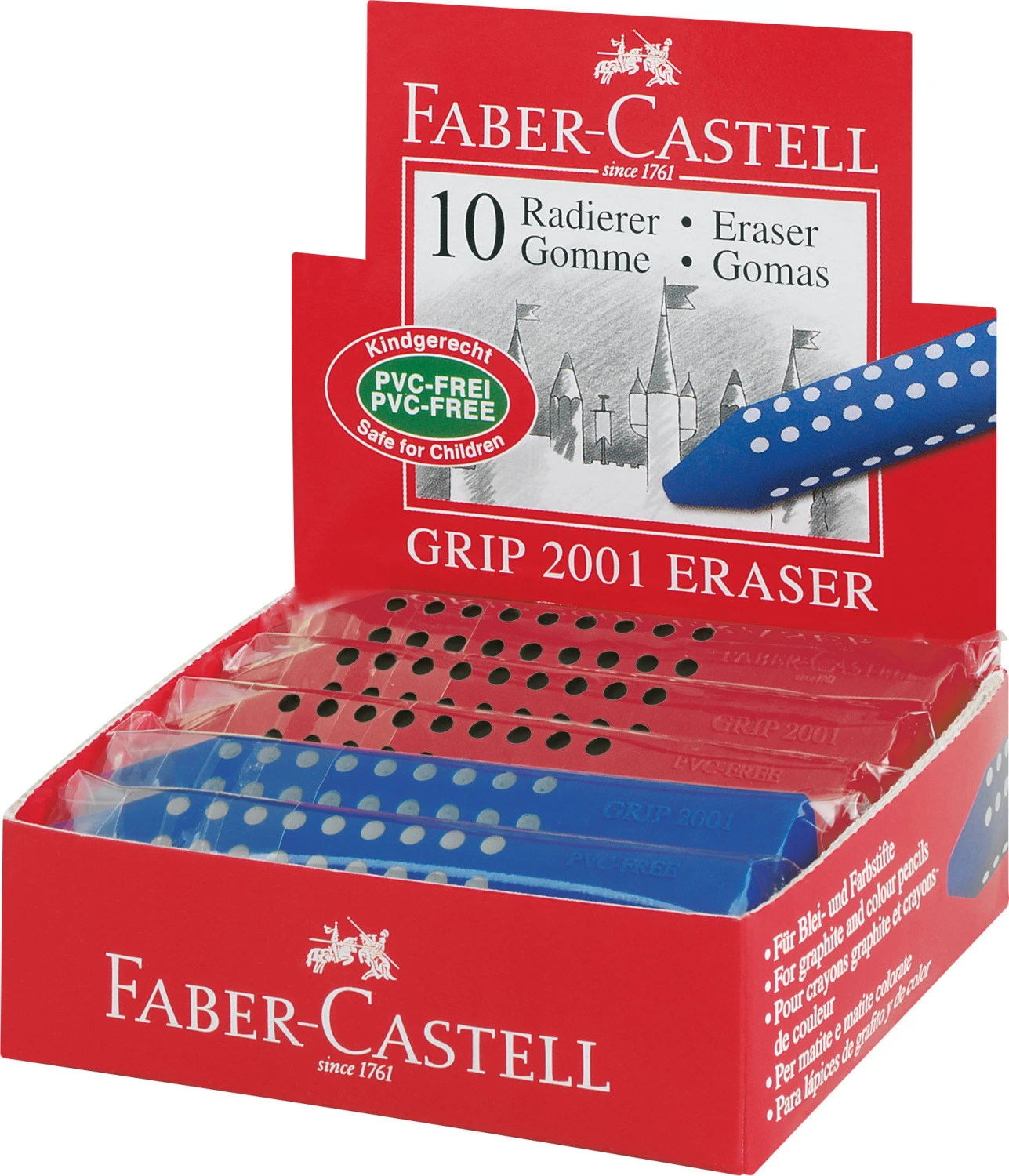 FABER-CASTELL Dreikantradierer GRIP 2001