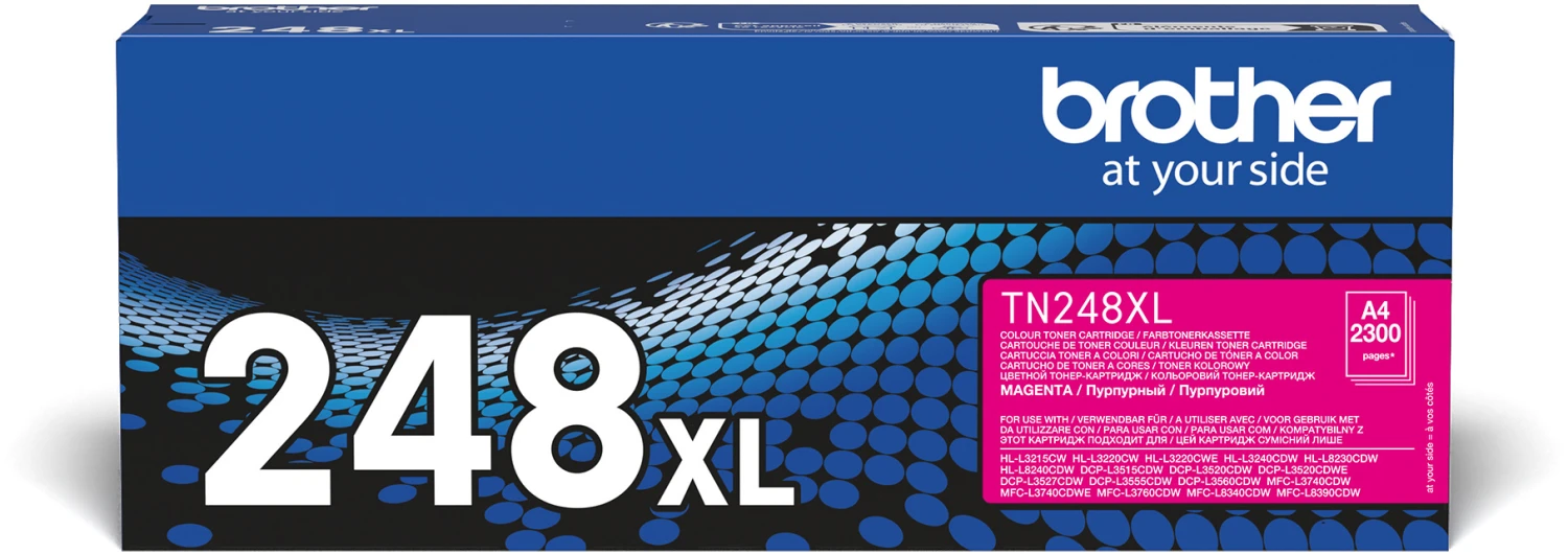 BROTHER TN248XLM Magenta Toner Cartridge ISO Yield 2300 TN248XLM