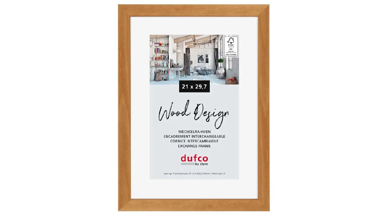 DUFCO "Toronto" Cadre photo en bois massif 21 x 29.7 cm