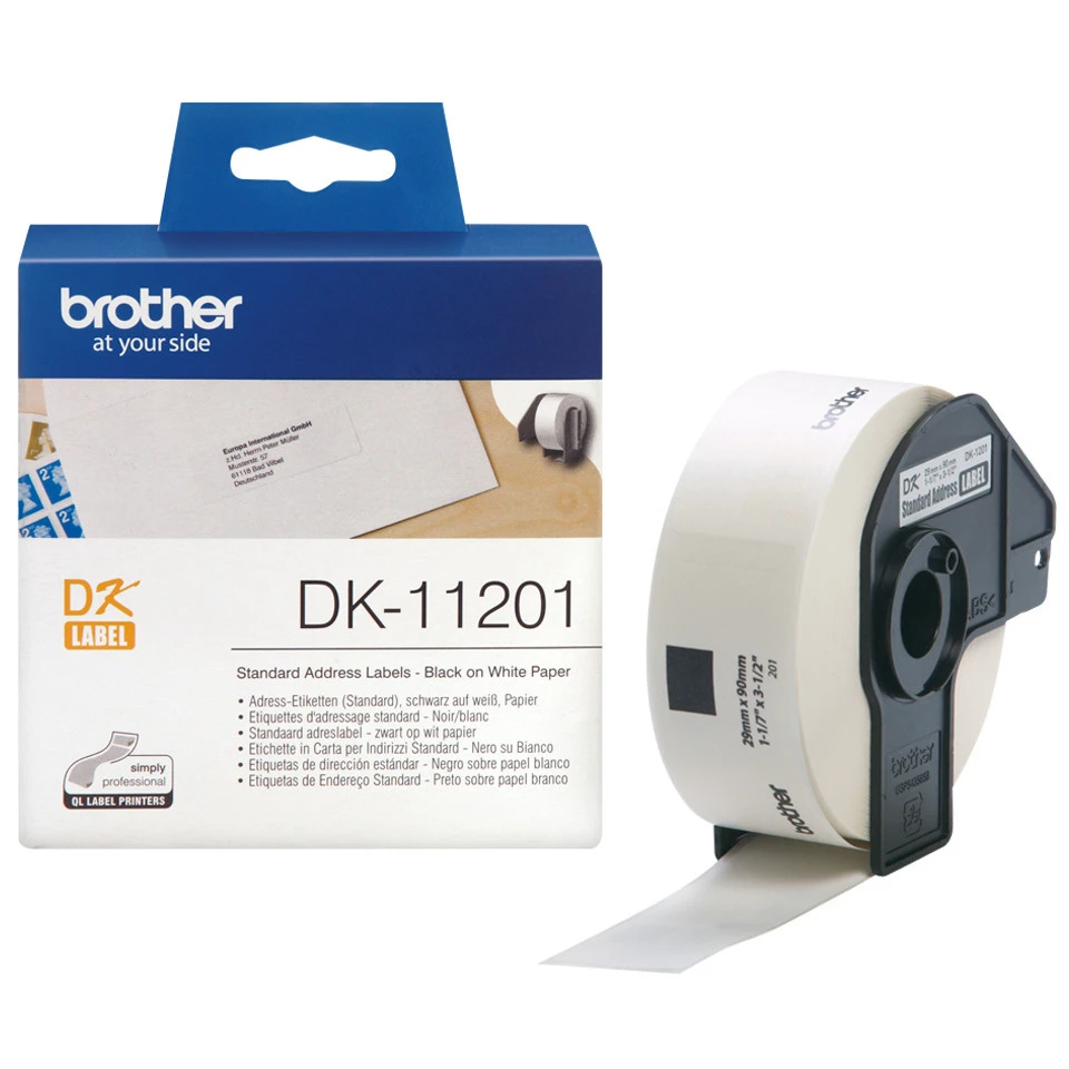 BROTHER P-TOUCH DK-11201 Adressetikettenrolle, 29 x 90 mm