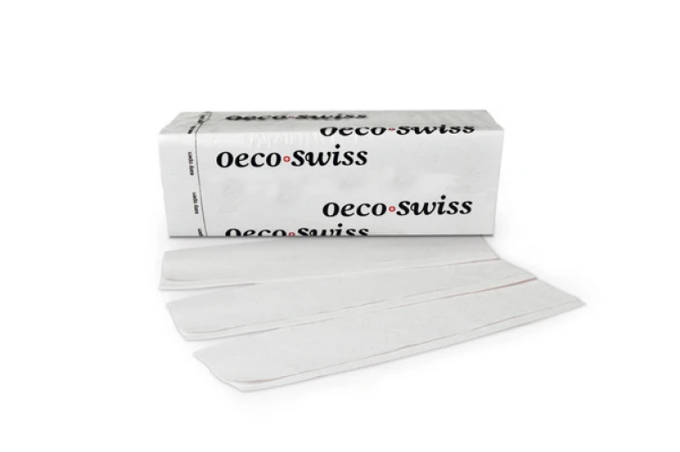 OECO SWISS Essuie-mains en papier pliage Z, 2 couches, blanc