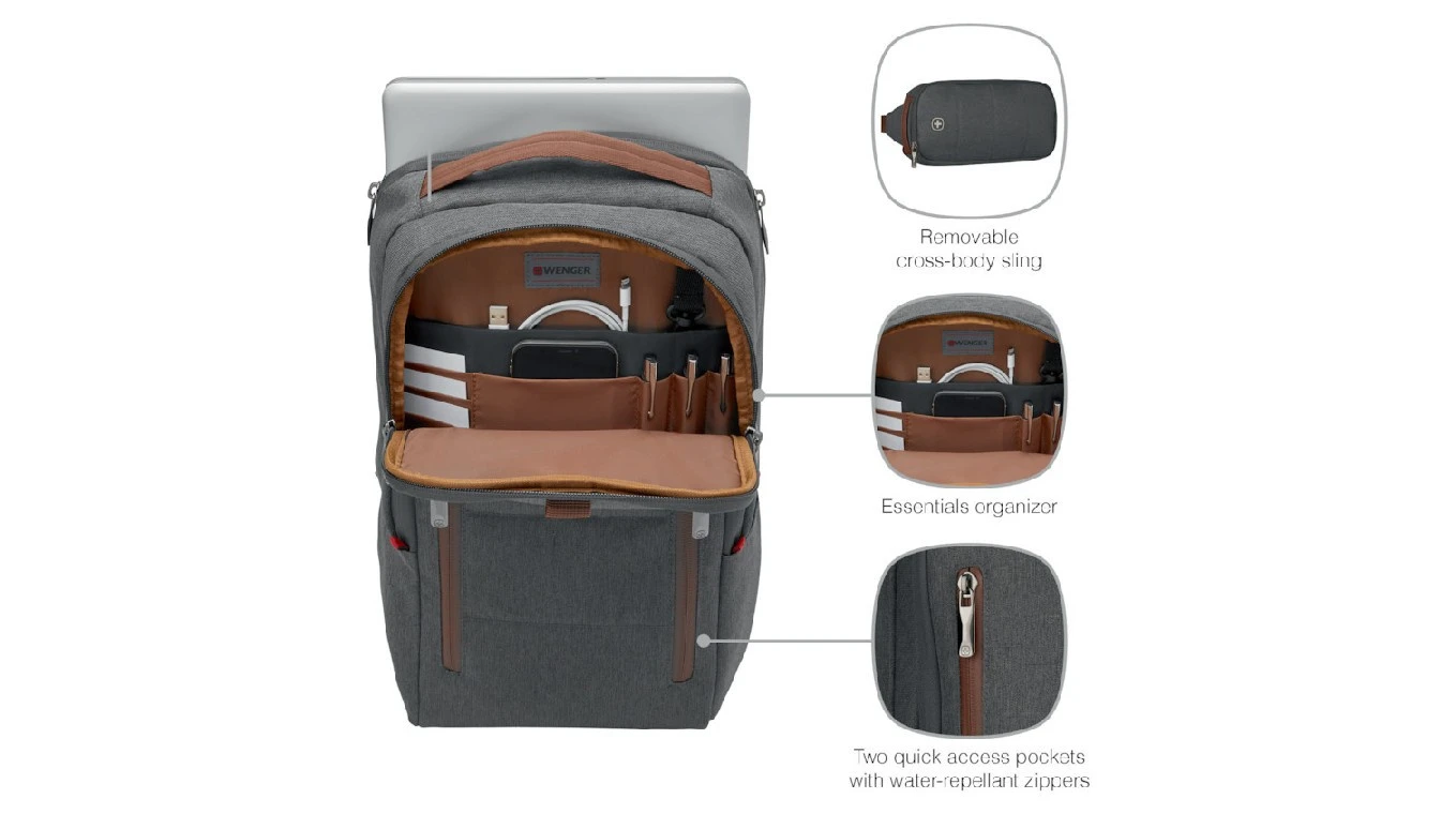 WENGER® CityUpgrade 16" Backpack & Umhängetasche